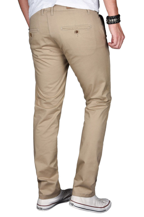 Herren Slim Fit Attire Chino Pants – Khaki