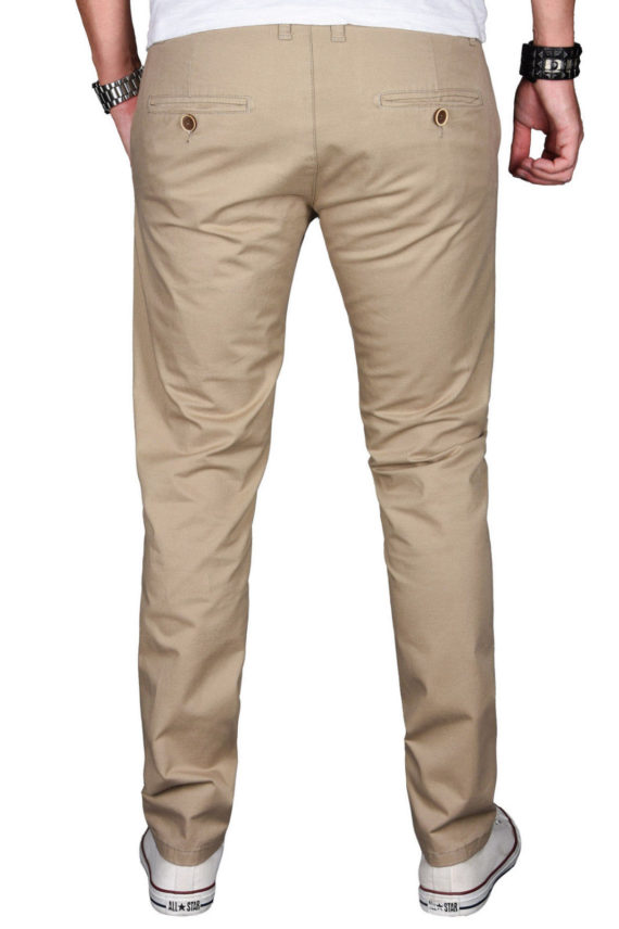 Herren Slim Fit Attire Chino Pants – Khaki