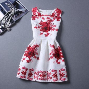 Retro Style Round Collar Rot