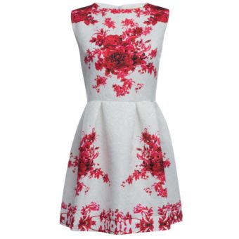 Retro Style Round Collar Rot