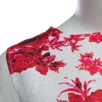Retro Style Round Collar Rot