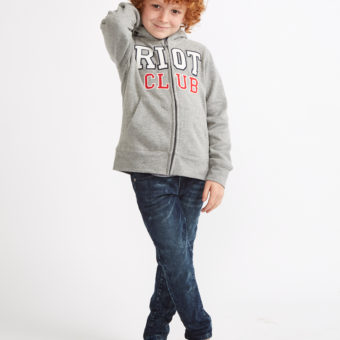 Zip Hoody Jacket 8-14 years Grau