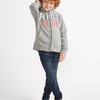 Zip Hoody Jacket 8-14 years Grau