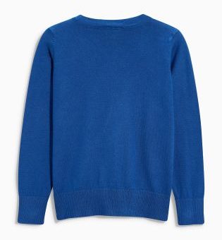V-Neck Cardigan (3-14yrs) Blau