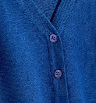 V-Neck Cardigan (3-14yrs) Blau