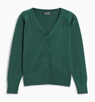 V-Neck Cardigan (3-14yrs) GRÜN