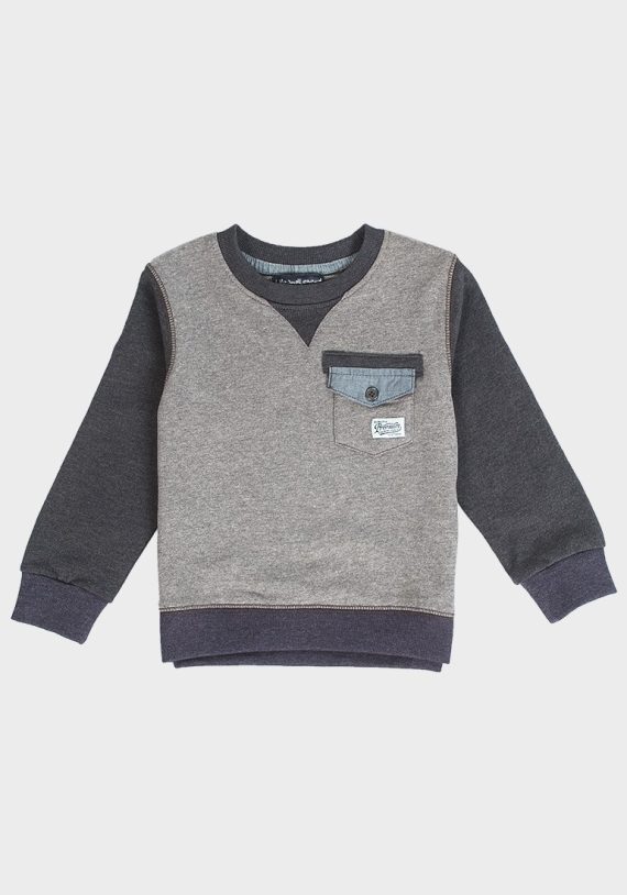 2-Piece French Life & Legend Boys Chino Set Grau