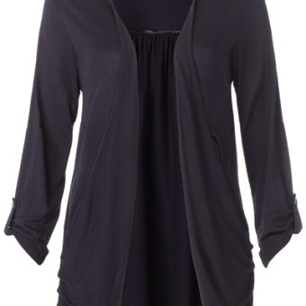 NAVY Carlotta Jerse Cardigan