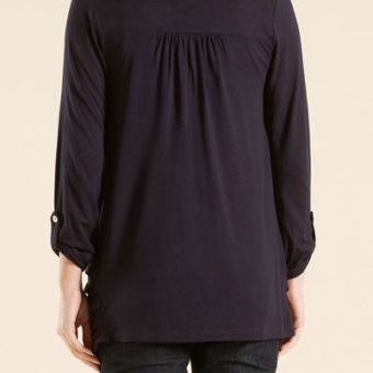 NAVY Carlotta Jerse Cardigan