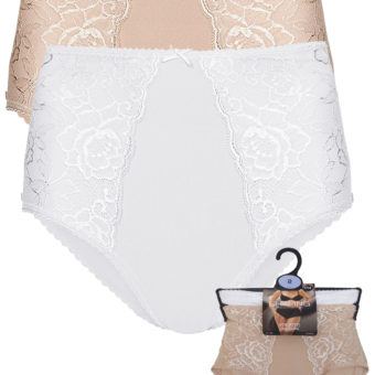 2 Pack NATURAL Mix Firm briefs