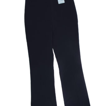 Navy Flat Front Side Zip Flare Bootleg Hose