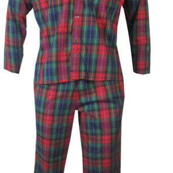 Herren Traditional Baumwolle Check Pajama