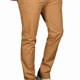 Herren Slim Fit Attire Chino Pants -  Light Brown