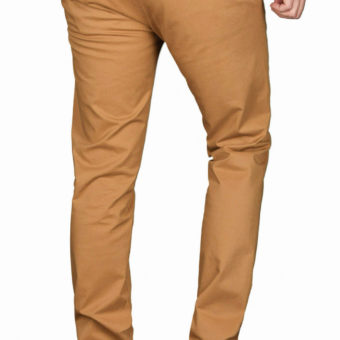 Herren Slim Fit Attire Chino Pants -  Light Brown