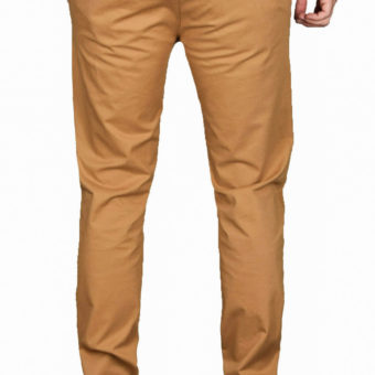 Herren Slim Fit Attire Chino Pants -  Light Brown