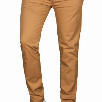 Herren Slim Fit Attire Chino Pants -  Light Brown
