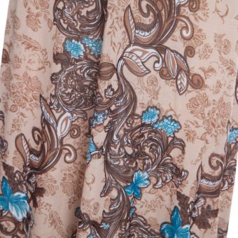 Fashionable Plunging Neck Spaghetti Strap Print Padded Bohemian Dress