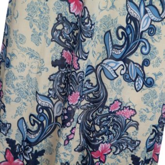 Fashionable Plunging Neck Spaghetti Strap Print Padded Bohemian Dress