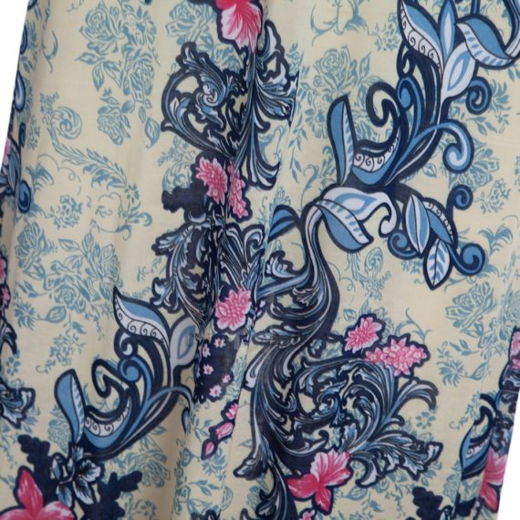 Fashionable Plunging Neck Spaghetti Strap Print Padded Bohemian Dress