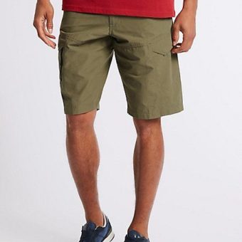 Mens Cotton Rich Combat Cargo Trekking Shorts