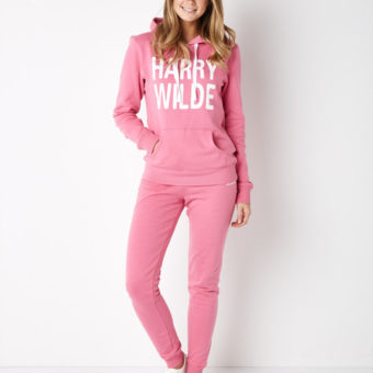 Damen Pullover Hoodie Kapuzenpullover Harry Wilde Shirt Kapuze Pink
