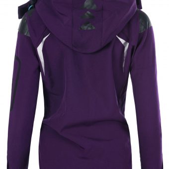 Geographical Norway Damen Softshell Outdoor Funktions Jacke mit Kapuze